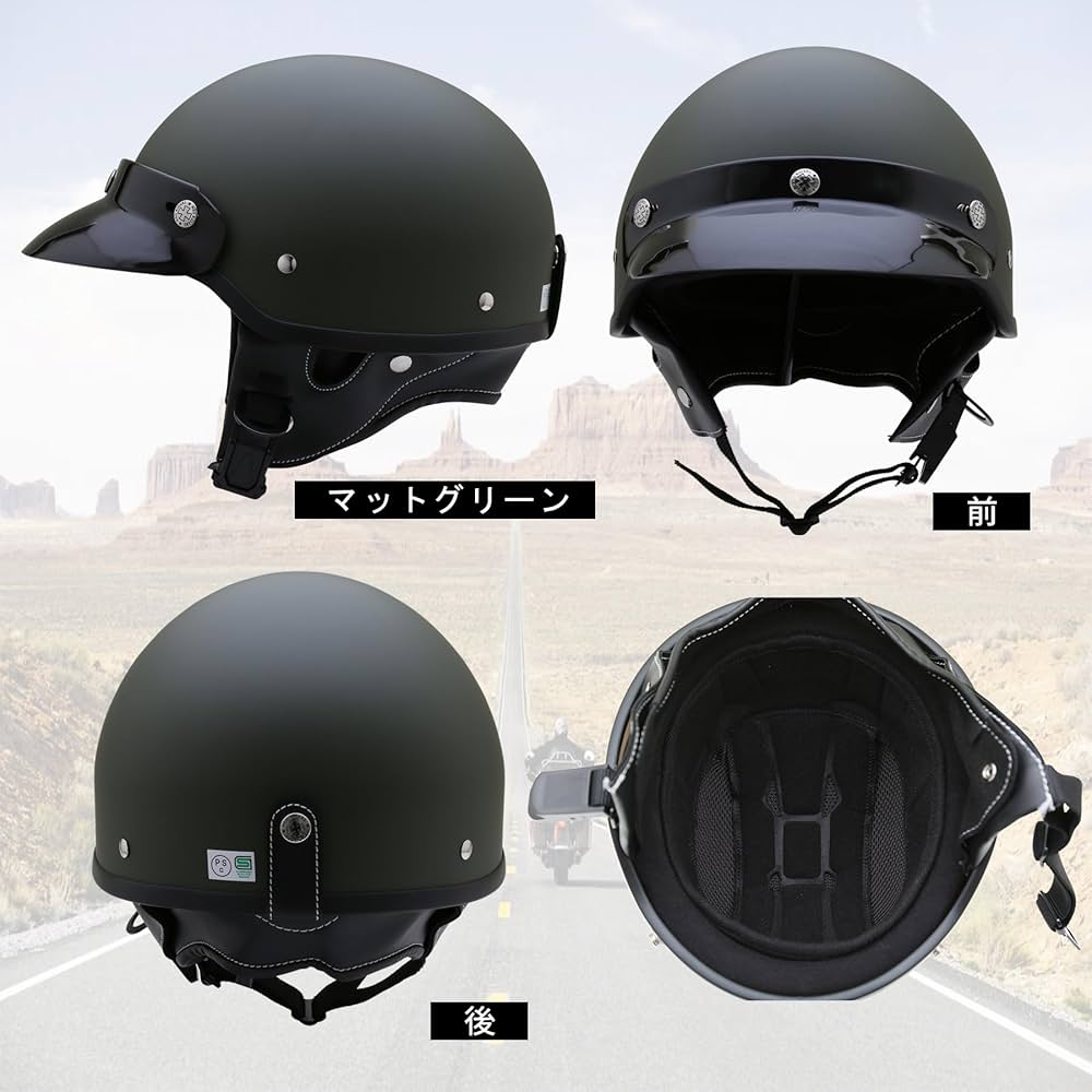 NEORIDERS GT2 ポリヘル バイク マットブラック　ショートバイザー付 Amazon.co.jp: NEORIDERS GT2 ポリヘル バイク ヘルメット